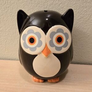 2012 Owl Coin Bank Piggy Bank Ceramic Owl Decor